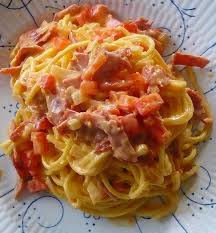 Spaghettis Au Chorizo Et Creme De Parmesan Recettes De Cuisine Cuisine Recette