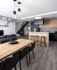 Stairs Beautiful Urban Simplicity With A Dynamic Modern Note Interiorzine Modern Kitchen Interiors Interior Design Kitchen Urban Interior Design