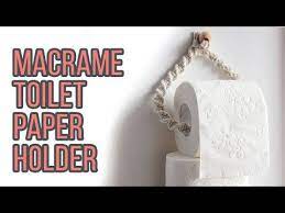 Tutorial Macrame Toilet Paper Holder Diy Easy - Youtube Diy Toilet Paper Holder Diy Holder Toilet Paper