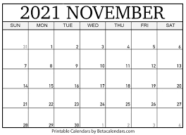 I am so excited to present to you the first ever official … Free Printable November 2021 Calendar