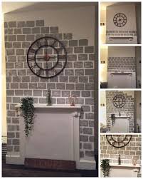 If you have been following along on my instagram, then you have probably seen us transforming a dated camp. Diy How To Paint A Faux Brick Fireplace Project Idea Isavea2z Com