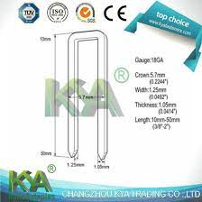 Staples usually have a coating which help increase the holding power. China 18 Gauge 1 4 Inch Crown Staples For Underlayment China Crown Staples Staple