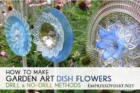 Turn old dishes into little fabulous flowers making garden art flowers from repurposed dishes is quite popular right now. How To Make Garden Art Flowers From Dishes Glass Garden Art Garden Art Crafts Glass Garden Flowers