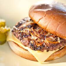 Smashing a beef patty into onions results in golden caramelized onions embedded in a perfectly cooked, juicy burger. Fabulous Oklahoma Fried Onion Burgers Cook S Country Recipe 20 Minutes A Day