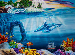 Drawing a sunset can also be an ideal exercise for beginning artists, giving them the opportunity to refine their skills with compose your drawing by lightly sketching the elements you want to include in your sunset drawing. Dolphins Mother And Daughter Drawing By Robert Thornton