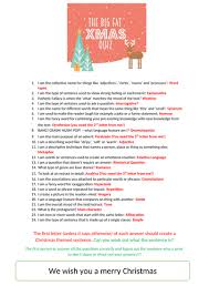 Then, grab the free printable at the bottom of the post! English Christmas Quiz Teaching Resources