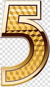 5 Letter Illustration Number Numerical Digit Gold Number Five Transparent Background Png Clipart Clip Art Transparent Background Transparent