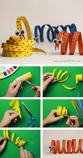 DIY para niños: Serpiente con rollos de papel higiénico ...