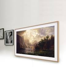 Samsung 75 Class The Frame Series 4k Uhd Qled Lcd Tv 100 Frame Art Store Subscription Credit Included Framed Tv Samsung Tvs Smart Tv