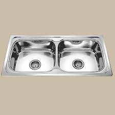 All new pvd full colored flat plug and waste included. Ss Double Bowl Kitchen Sink Size 45 X 20 Inch Finish Type Chrome Id 19927121730