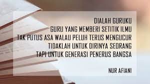 We did not find results for: 7 Puisi Perpisahan Untuk Guru Yang Bikin Sedih Dan Terharu Kepogaul