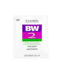 The section will be from ear to ear with a part down the middle of the top of the head and then a part down the back into two additional sections. Clairol Bw2 Powder Lightener