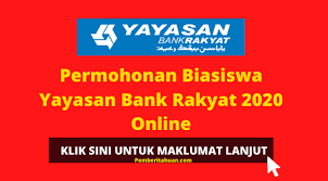 Qr2e (quick response to entrepreneurs). Permohonan Biasiswa Yayasan Bank Rakyat 2020 Online
