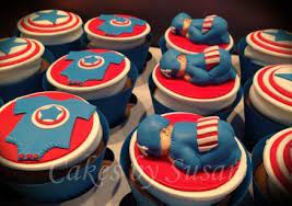Baby Captain America Captain America Cake America Cake Baby Shower Cupcakes