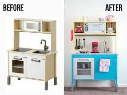 Ikea play kitchen hacks i completed spray painted a 4 wood pieces and 4 legs white. Ikea Duktig Kitchen Hack Fun And Colorful Anika S Diy Life