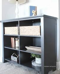 Transform a boring bookcase or armoire that's been hiding in your basement for years with a fresh look and added utility. How To Refurbish A Faux Wood Bookcase With Chalk Spray Paint