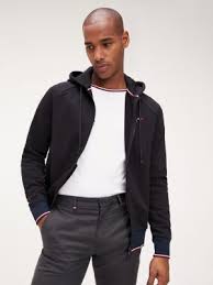 Mercedes Benz Drawstring Fleece Hoody Black Tommy Hilfiger Tommy Hilfiger Mens Sweatshirts Hoodie Hoodies