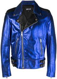 Just Cavalli Metallic Biker Jacket Designer Jackets For Men Biker Jacket Jackets
