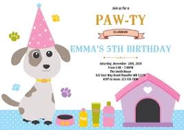 Free party invitation templates can also be found across the web. 10 740 Dog Birthday Invitation Customizable Design Templates Postermywall