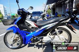 มอเตอร ไซค wave110i ป 58 ส น ำเง นสวยใส เคร องด ประหย ดน ำม น พร อมใช งาน ราคา 25 000 smokybike มอเตอร ไซค
