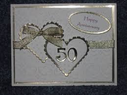 Pin By Paper Crafts On Weddings And Bridal Showers Anniversary Cards Handmade Wedding Anniversary Cards 50th Anniversary Cards