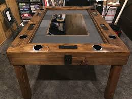 Gaming Table With Monitor For Digital Maps Http Ift Tt 2d6uqp5 Game Room Tables Gaming Table Diy Table Games
