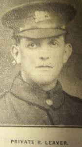 Burnley Roll of Honour Private Richard Leaver