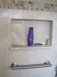 Shower Niche With Grab Bar Bathroom Shelf Decor Shower Grab Bar Shower Niche