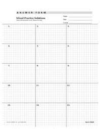 Saxon Math Answer Forms 1st 8th Grade Printables Template Saxon Math Math Answers Math Template