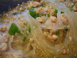 Eggs and mushrooms are always. Garlic Green Onion Glass Noodle Soup Recipe On Food52 Recipe Glass Noodles Recipe Glass Noodles Soup Recipe Glass Noodles