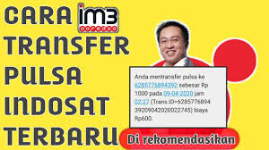 Anda hanya perlu mengetik sms seperti biasanya. Cara Transfer Pulsa Indosat Youtube