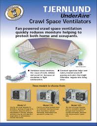 There are some good reasons for this. Underaire Crawl Space Ventilation Fans Dryer Boosting Fan Tjernlund Products Inc