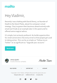 Personal Email Template Html Responsive Email Template Email Templates Email Marketing Template