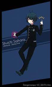 Shuichi saihara x reader x kokichi ouma: Ann Artwork Saihara Shuichi