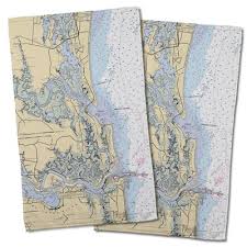 longshore tides ellisburg amelia island fl hand towel in