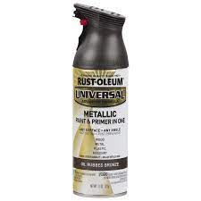 Rust Oleum Universal Flat Oil Rubbed Bronze Metallic Spray Paint And Primer In One Net Wt 11 Oz In The Spray Paint Department At Lowes Com