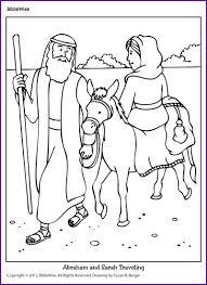 This will pull up a printable version for you to print out. Coloring Abraham And Sarah Traveling Kids Korner Biblewise Bible Coloring Pages Abraham And Sarah Bible Coloring