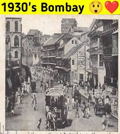 Bombay in the 1930s— Back Bay and Chaupati seen from Malabar Hill. .