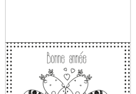 Bricolage adapté pour moyenne section de maternelle et + (4/5 ans). Cartes De Voeux A Colorier