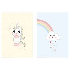 Postermywall simplifies graphic design for marketers and businesses. Bild Poster Unicorn On A Cloud 21x30 Cm Ikea