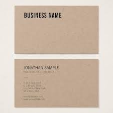Brown Premium Kraft Paper Professional Luxury Chic Business Card Zazzle Com Chic Business Card Business Card Minimalist Luxury Business Cards