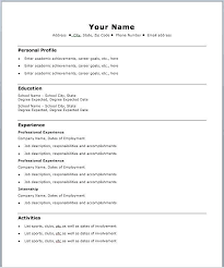 Easy And Free Resume Templates Resume Examples Free Printable Resume Templates Free Printable Resume Basic Resume