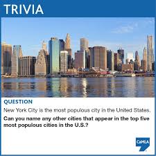 New york was the first state to require license plates on cars. The Question Asks You About The Top 5 Cities By Population In The United States When You Think You Ve Got An Answer You Trivia Questions United States Trivia