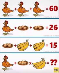 Chicken Eggs Banana Puzzle Answer Solved Enterate De Algo Riddle Gadget Grasp In 2020 Chicken Eggs Basic Math Kids Bath Bombs