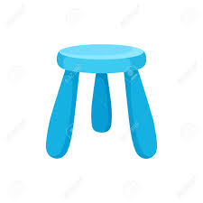 Armchairs and recliner chairs for every occasion. Small Bright Blue Kid Chair With Round Seat Furniture For Kindergarten Royalty Free Cliparts Vectors And Stock Illustration Image 124746795