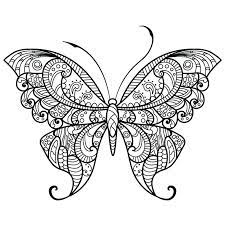 Blue and white vases advanced coloring pages flowers 2019. Butterfly Coloring Pages For Adults Best Coloring Pages For Kids