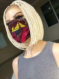 Hand Made Blonde Bob Box Braided Wigs Neat Small Size Box Etsy In 2021 Braids Wig Box Braid Wig African Hair Braiding Styles