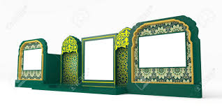 Photography backdrops are a creative way to infuse color, design and artistic elements into your photographic studio session. 3d Illustration Stage Backdrop Islamic Ornament Decoration With Led Tv Screen For Event Exhibition High Resolution Image White Background Isolated Lizenzfreie Fotos Bilder Und Stock Fotografie Image 156272995