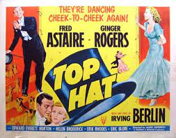 Top Hat Movie Poster Top Hat Movie Poster R 1953 Musical Dance Movie Posters Vintage Movies Classic Movie Posters Dance Movies