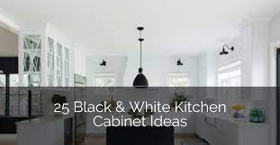 It is also possible to use a white kitchen cabinet with black hardware to create a contemporary kitchen theme. 25 Black White Kitchen Cabinet Ideas Sebring Design Build